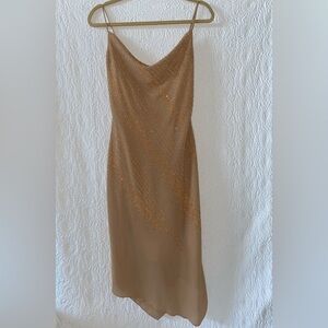 Forever 21 Draped Spaghetti Strap Asymmetric Bodycon Dress